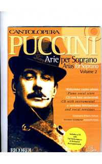 puccini g. - cantolopera arias para soprano vº2(+cd) -