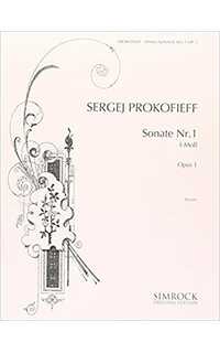 prokofieff s. - sonata nº1 fa m - op.1