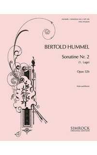 hummel b. - sonatina nº2 - 2 op. 52a (1973) -violonchelo y piano