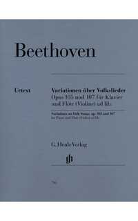 beethoven l.v. - variaciones sobre melodias populares op. 105 y 107 urtext -