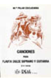 escudero m.p. - canciones para flauta dulce soprano y guitarra -