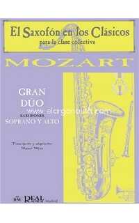 mozart w.a.- gran duo para sax sotrano y alto