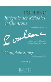 poulenc f. - integral de musica para coro v.4 -