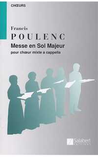 poulenc f. - misa en sol m. coro mixto a capella