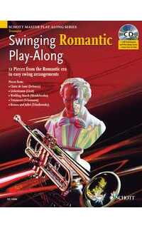 album - swinging romantic play along +cd trumpet