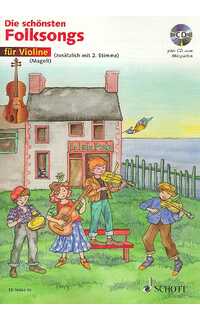 album -die schönsten folksongs (+cd) : 1-2 violines
