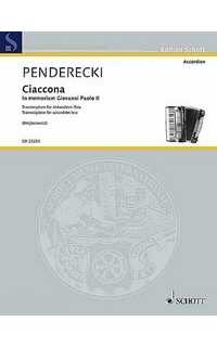 penderecki k. - chaconna (3 acordeones)