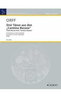 orff c. - danzas carmina burana (3) clarinete y 4 violonchelos