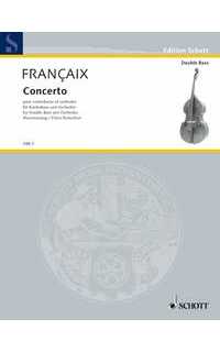 francaix j. - concierto (1974) - contrabajo -