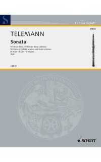 telemann g.p. - sonata sib m -