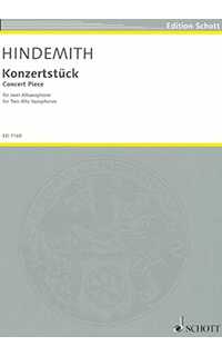 hindemith p. - pieza concierto - 2 sax