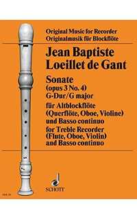 loeillet j.b. - sonata sol m - op.3 nº4