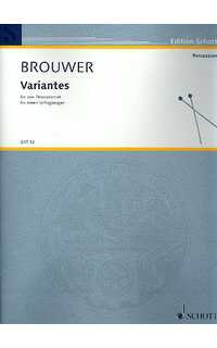 brouwer l. - variantes -un percusionista