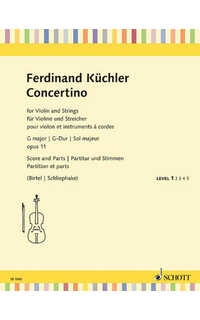 küchler f. - concertino sol m op.11- general y partes