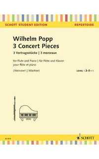 popp w. - piezas de concierto (3) flauta