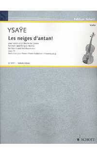 ysaye e. - les neiges d´antan op.23 - violin y piano