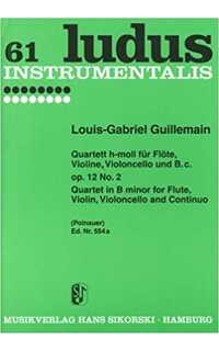 guillemain l. - cuarteto para fl/v/vc y p op.12 nº 2