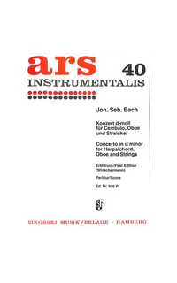 bach j.s. - concierto rem bwv.1059r oboe y cembalo