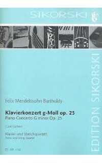 mendelssohn f. - concierto piano solm op. 25 -(arr. cuerteto cuerda )