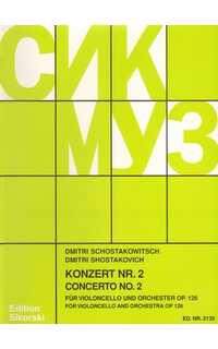 shostakovich d. - concierto nº2 - op.126 -violonchelo y piano