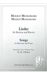 mussorgski m. - lieder para baritono