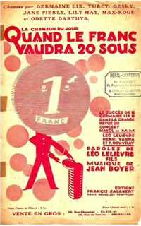 boyer j. - quand le franc vaudra vingt sous