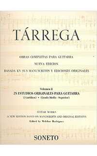 tarrega f. - obra completa v.2 (25 estudios) urtext -