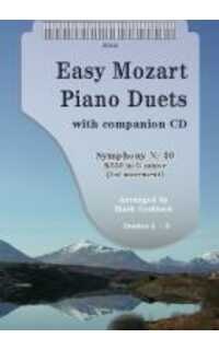 mozart w.a. - sinfonia nº 40 k550 primer movimiento (2 pianos +cd