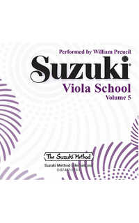 suzuki s. - escuela de viola v.5 ( solo cd) -