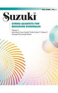 suzuki s. - string quartets beginning ensembles v.3 -