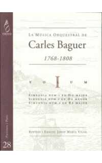 baguer c. - musica orquestal v.i - sinfonias 1,2 y 3