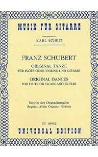 schubert f. - danzas originales para flauta o violin y guitarra