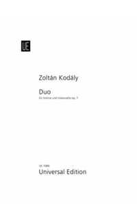 kodaly z. - duo (v-vc) - op.7