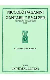 paganini n. - cantabile y vals mi m