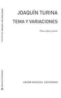 turina j. - tema y variaciones op.100 arpa y piano