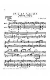 albeniz i. - sous le palmier de cantos de españa - op.232 nº3