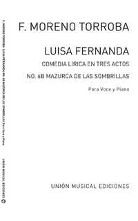 moreno torroba f. - mazurca de sombrillas de luisa fernanda -