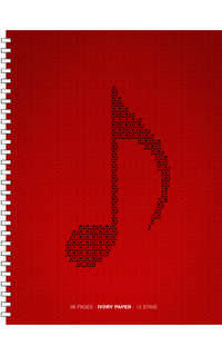 block - grande vertical 12 pautas (espiral) (96 hojas marfil)