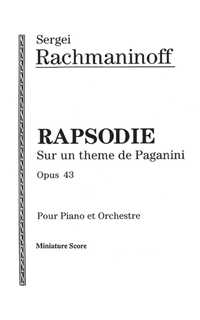 rachmaninoff s. - rapsodia sobre un tema de paganini - op.43