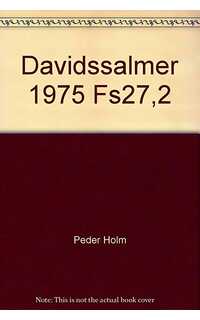 holm p. - salmo davi coro mixto y piano 1975