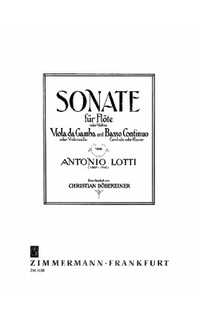 lotti a. - sonata flauta ,viola de gamba y continuo