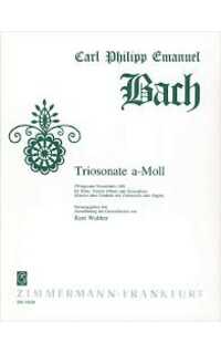 bach c.p.e. - trio bach c.p.e. - triosonata lam wq 148