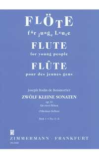 boismortier j. b. -pequeñas sonatas (12) op.13 v.1 2 fl.