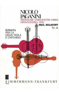 paganini n. - sonata nº16 per la gran viola
