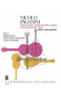 paganini n. - serenata nº2 2violines y guitarra