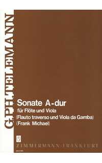 telemann g.p. - sonata la m - flauta y viola