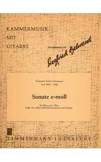 geminiani f. - sonata mi m (fl /ob / guit) -