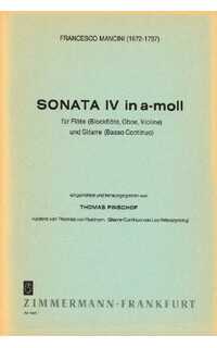 mancini f. - sonata iv la m -fl/g