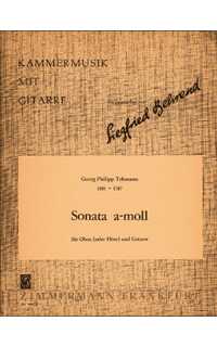 telemann g.p. - sonata la m oboe/guitarra