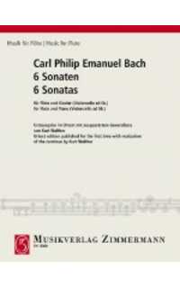 bach c.p.e. - sonatas (6) urtext -flauta y piano